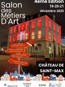 Salon Metiers d’Arts St Max 19,20,21 décembre 2025