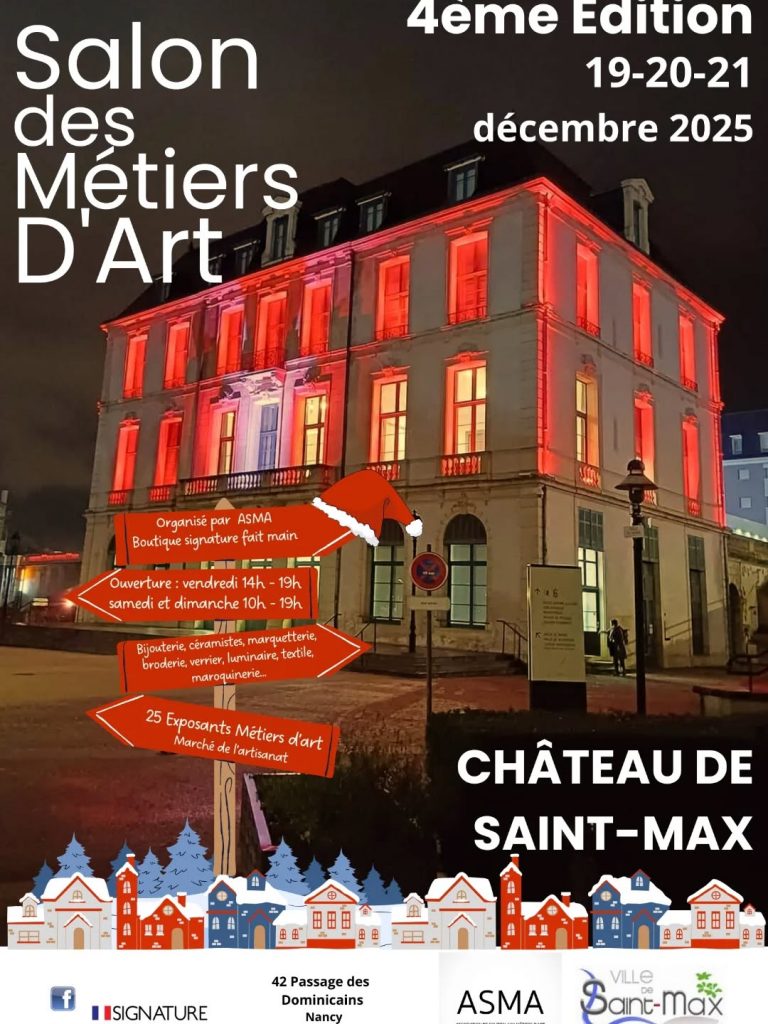 Salon Métiers d'art St Max Déc 2025